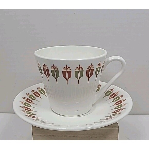 Vintage Cup/Saucer 96-I 96-G By Syracuse Captain's Table Design MCM - Picture 1 of 6